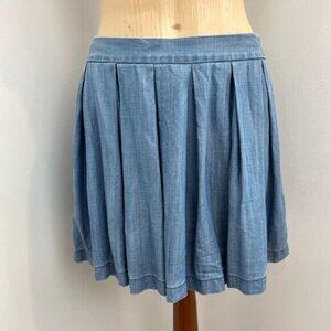 American Eagle AE Women's Size 2 Blue Flowing Above Knee Mini Skirt Shambray Y2K